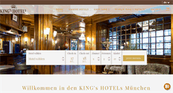 Desktop Screenshot of kingshotels.de