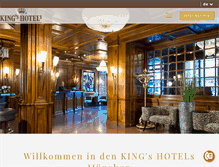 Tablet Screenshot of kingshotels.de